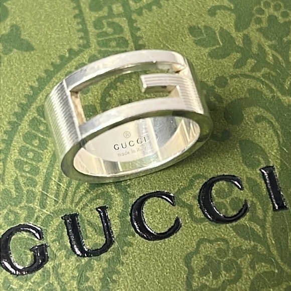 Gucci G Ring Sterling Silver 925 Size 5 - Picture 1 of 11